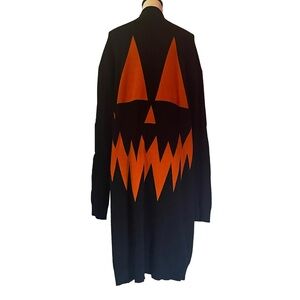 Foxblood Jack-o-Lantern Oversized Longline Cardigan
